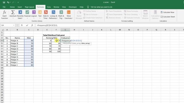 Cara Menghitung dan Membuat Tabel Distribusi Frekuensi di Excel | Statistik Excel смотреть онлайн