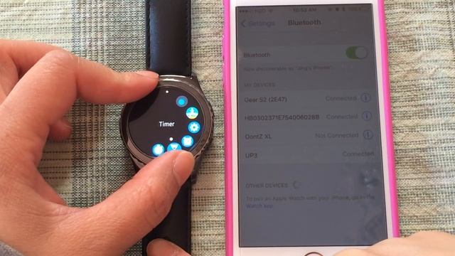 How to pair Samsung Gear S2 Classic to your iphone 6s! gear s2 and IOS iphone! смотреть онлайн