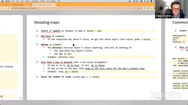 Golang Course - Session 7： An in-depth look at Slices and Maps смотреть онлайн