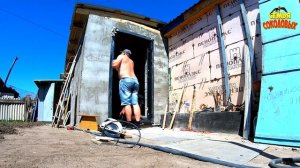 Установка входной металлической двери в газобетон своими руками. Часть 14. Семья Соколовых