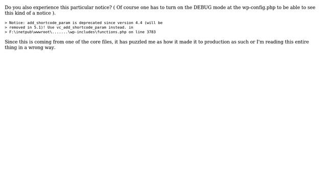 Wordpress: PHP notice coming from the WordPress core? смотреть онлайн