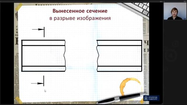 Инженерная графика 4 Сечения Инженерная графика ОмГТУ Лекториум смотреть онлайн