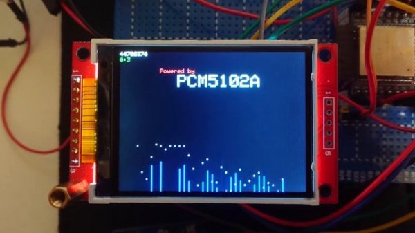 Wav player on ESP32-WROOM-32D powered by PCM5102A