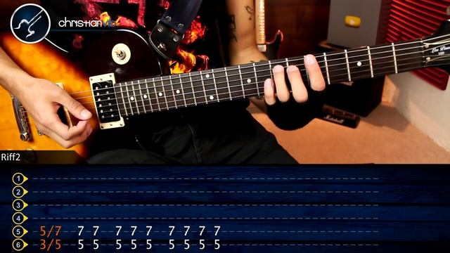 Du Hast - Rammstein (Табулатура) Guitar Tutorial TABS смотреть онлайн