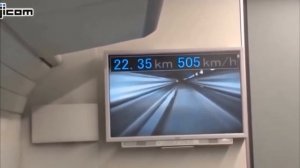 Самый быстрый поезд в мире, рекорд 603 км/ч.