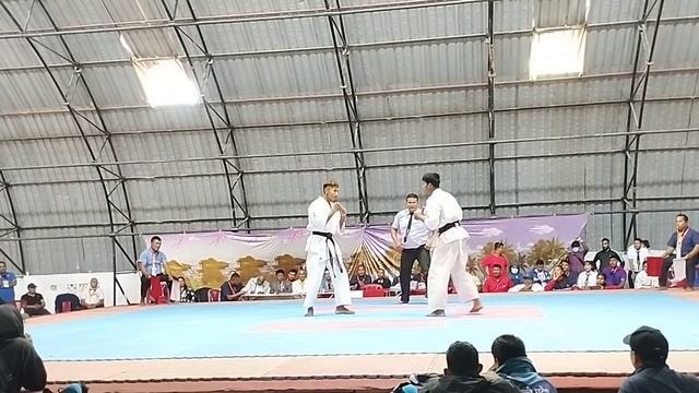 9th National //kyokushin Karate// Pradesh No.4 Vs Pradesh No.6 .weight.60 Kg Fight