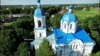 Деревня Ополье Ленинградская область ~ обзор виды сверху с высоты птичьего полета аэросъемка смотреть онлайн