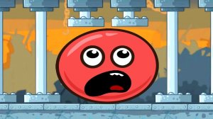 КРАСНЫЙ ШАР против Черного КВАДРАТА #4. Шарик на МРАЧНОЙ ФАБРИКЕ. Мультик про Red Ball 4