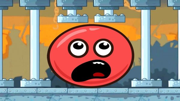 КРАСНЫЙ ШАР против Черного КВАДРАТА #4. Шарик на МРАЧНОЙ ФАБРИКЕ. Мультик про Red Ball 4