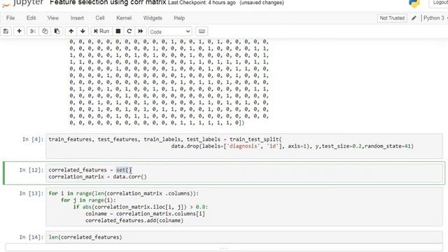Feature engineering by using correlation matrix method in python | jupyter notebook смотреть онлайн