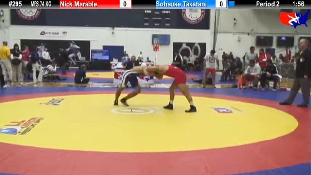 Schultz MFS 74 KG Quarterfinal: Nick Marable (Sunkist Kids) vs. Sohsuke Takatani (Japan) смотреть онлайн