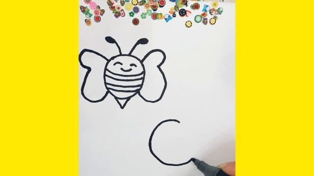 Как нарисовать Пчёлку и Божью коровку# Просто рисуем # How to draw a bee and ladybug смотреть онлайн