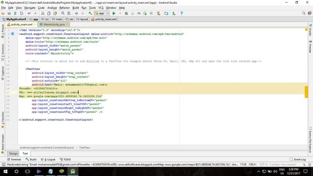 Android Studio Tutorial - Using Links with TextView смотреть онлайн