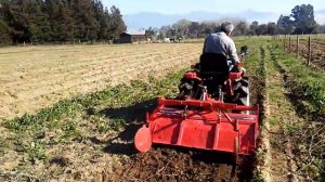 Mini tractor Mitsubishi MT 155 (Rotovator)
