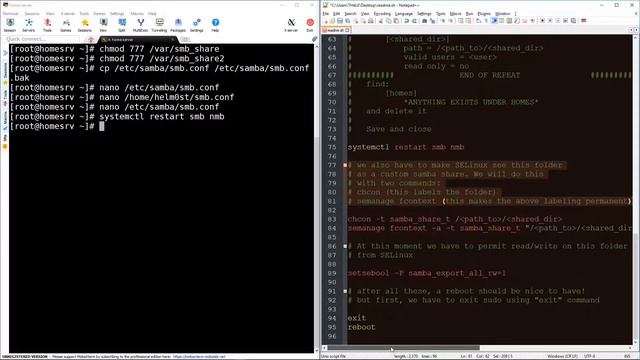 Creating and Configuring a samba server [Fedora Linux] смотреть онлайн