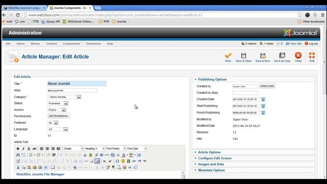 Web3Box Media File Manager for Joomla смотреть онлайн