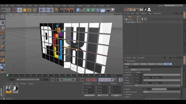 C4D Tip: Sticking Two Textures to Clones смотреть онлайн