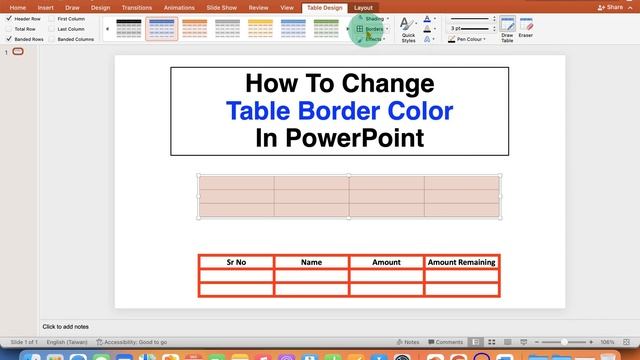 How To Change Table Border Color and Thickness In PowerPoint смотреть онлайн