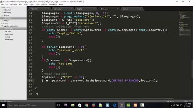 Register & Login I PHP, MySqli, jQuery Ajax (Part - 4) Input Validation with PHP смотреть онлайн