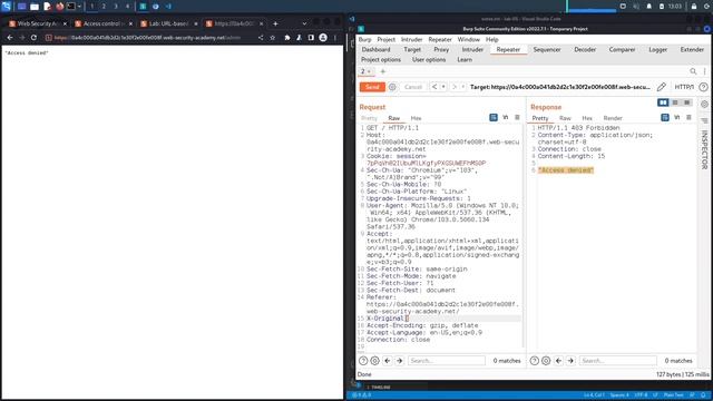 Broken Access Control - Lab #5 URL-based access control can be circumvented | Short Version смотреть онлайн