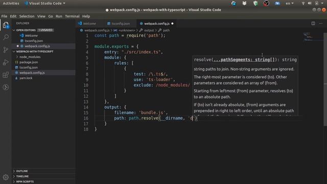 Настройка Webpack + TypeScript смотреть онлайн