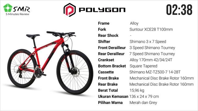 Harga sepeda MTB Polygon 2021 - Termurah Hingga Termahal - Part 1 [5 Minutes Review] смотреть онлайн