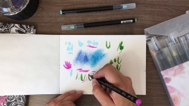 Распаковка крутых артматериалов! Neocolor2, Irojiten, аквамаркеры смотреть онлайн