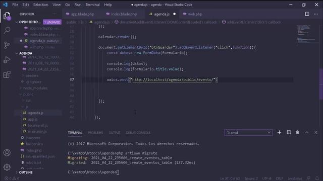 AGENDA WEB php ? ► CRUD de eventos con laravel смотреть онлайн