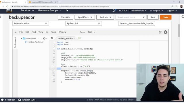 Como criar AMI de ec2 instânce na AWS ? BOTO3 + Python + Lambda смотреть онлайн