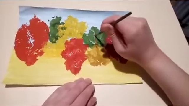 МАДОУ 75 Мастер-класс "Рисование осенними листьями" смотреть онлайн