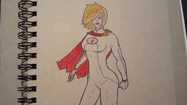 Sketch 23 DC Comics Power Girl Drawing Tutorial смотреть онлайн