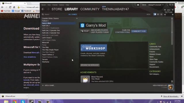 How to: Add Minecraft to steam ; Access .Minecraft on windows 8 смотреть онлайн