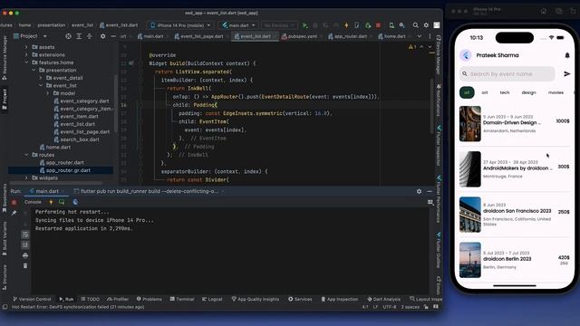 Flutter Beginner Course | Navigation and Dependency Injection using Code generation смотреть онлайн