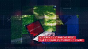 Можно ли словом или картинкой нарушить закон?