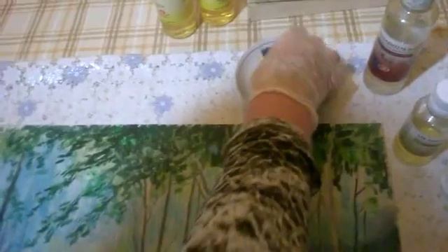 Как ПОКРЫТЬ КАРТИНУ ЛАКОМ. ПОКРЫТИЕ даммарным ЛАКОМ КАРТИНЫ " Мостик с рододендронами"" смотреть онлайн