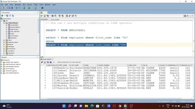 How to Use Multiple Like Conditions in Oracle смотреть онлайн