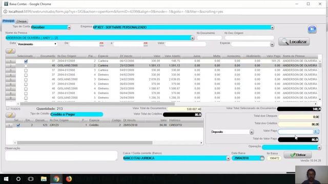 Como baixar documentos do financeiros no sistema UP KEY смотреть онлайн