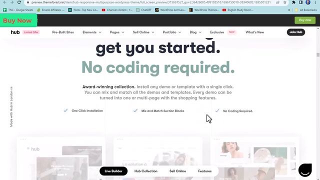Hub Responsive Multi Purpose WordPress Theme (1000theme) смотреть онлайн