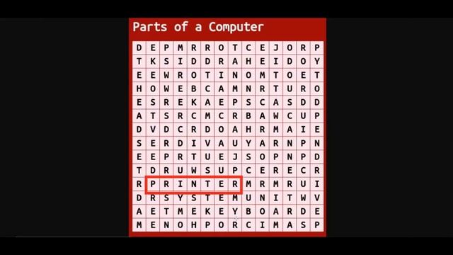 Computer Word Puzzle. Find the word. смотреть онлайн
