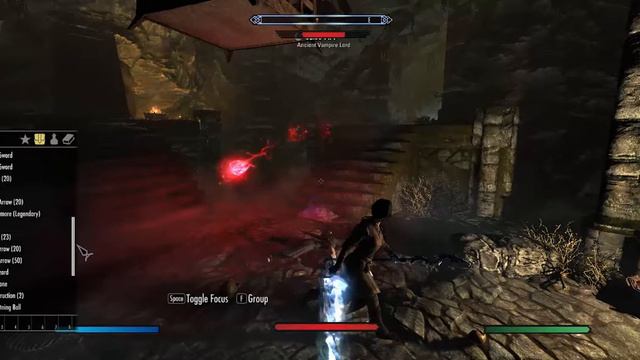 Skyrim LE - (Colorful Magic) Ancient Vampire Lord **Boss Battle** смотреть онлайн