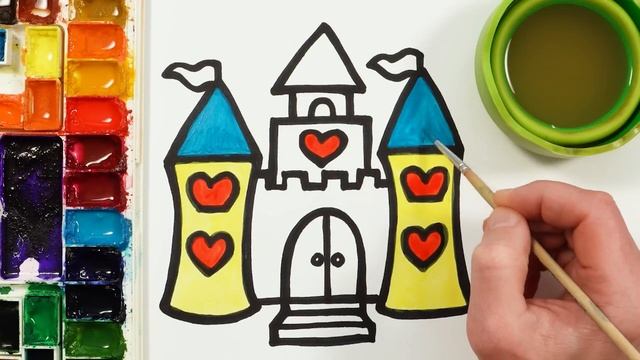 Рисуем фломастерами. Простой милый рисунок. Рисование для детей смотреть онлайн