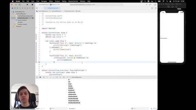 Observe TextFields in SwiftUI | React to Changes | SwiftUI, Combine смотреть онлайн