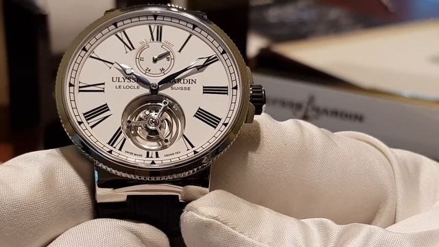 Ulysse Nardin или эмаль цвета топленого молока с турбийоном. смотреть онлайн