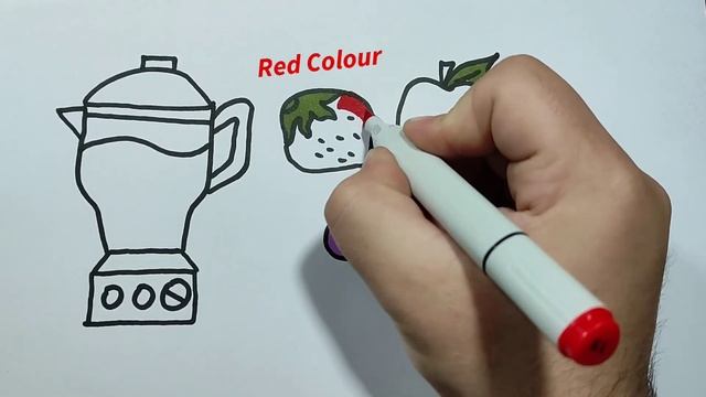 Drawing fruits blender for Children смотреть онлайн