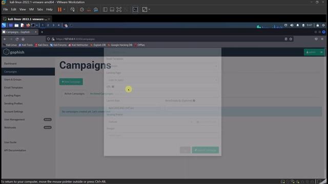 How to setup a landing page and run a campaign in Gophish смотреть онлайн