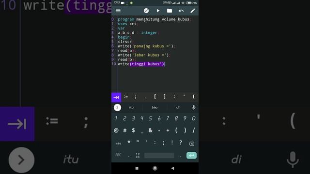 membuat program menghitung volume kubus menggunakan aplikasi pascal n-ide d hp android смотреть онлайн