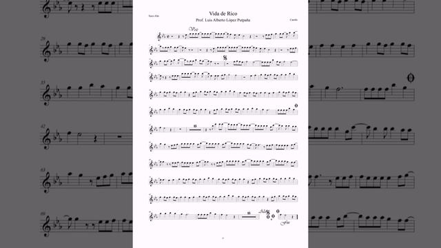 “Vida de rico” Partitura y pista de Saxo alto Mi b смотреть онлайн