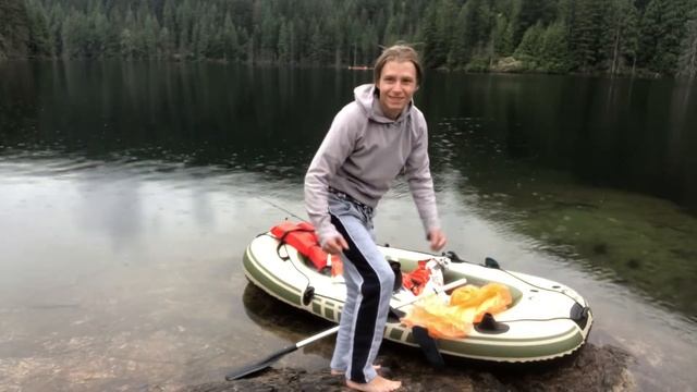 Глубочайшее горное Озеро Buntzen в Канаде,BC. Рыбалка с лодки за 70 долларов. Поймал Пикемона. смотреть онлайн
