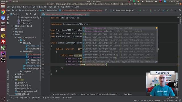 Create Handler middleware in Zend Expressive PHP REST API - 009 смотреть онлайн