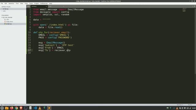 How to send OTP using Python | OTP sending in PYTHON смотреть онлайн
